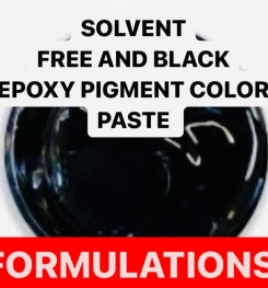 SOLVENT FREE AND BLACK EPOXY PIGMENT COLOR PASTE FORMULATION AND PRODUCTION PROCESS