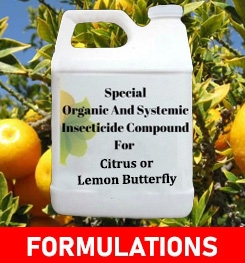 Formulations And Production Process of Organic And Systemic Insecticide Compound For Citrus or Lemon Butterfly