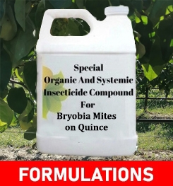 Formulations And Production Process of Organic And Systemic Insecticide Compound For Bryobia Mites on Quince