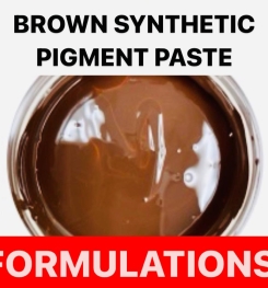 BROWN SYNTHETIC PIGMENT PASTE FORMULATIONS AND PRODUCTION PROCESS