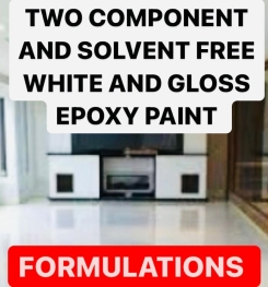 TWO COMPONENT AND SOLVENT FREE WHITE AND GLOSS EPOXY PAINT FORMULATIONS AND PRODUCTION PROCESS