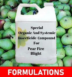 Formulations And Production Process of Organic And Systemic Fungicide Compound For Pear Fire Blight