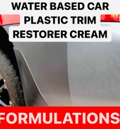 WATER BASED CAR PLASTIC TRIM RESTORER CREAM FORMULATIONS AND PRODUCTION PROCESS