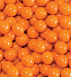 ORANGE COLORED COATING CHOCOLATE DRAGEES FORMULATIONS AND PRODUCTION PROCESS