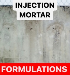 INJECTION MORTAR FORMULATIONS AND PRODUCTION PROCESS
