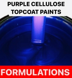 PURPLE CELLULOSE TOPCOAT PAINTS FORMULATIONS AND PRODUCTION PROCESS