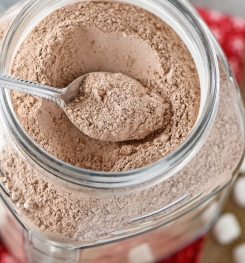 HOT CHOCOLATE MIX POWDER FOR DIET AND WEIGHT LOSS FORMULATIONS AND PRODUCTION PROCESS