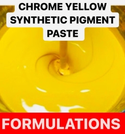 CHROME YELLOW SYNTHETIC PIGMENT PASTE FORMULATIONS AND PRODUCTION PROCESS
