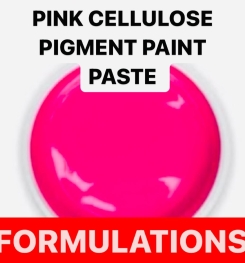PINK CELLULOSE PIGMENT PAINT PASTE FORMULATIONS AND PRODUCTION PROCESS