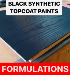 BLACK SYNTHETIC TOPCOAT PAINTS FORMULATIONS AND PRODUCTION PROCESS