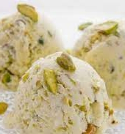HONEY AND PISTACHIO ICE CREAMS ( FACTORY - MADE ) FORMULATIONS AND PRODUCTION PROCESS