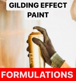 GILDING EFFECT PAINT FORMULATIONS AND PRODUCTION PROCESS