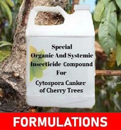 Formulations And Production Process of Organic And Systemic Fungicide Compound For Cytospora Canker of Cherry Trees