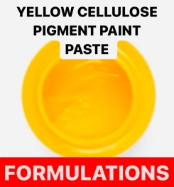 YELLOW CELLULOSE PIGMENT PAINT PASTE FORMULATIONS AND PRODUCTION PROCESS