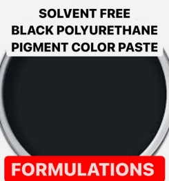 SOLVENT FREE BLACK POLYURETHANE PIGMENT COLOR PASTE FORMULATIONS AND PRODUCTION PROCESS