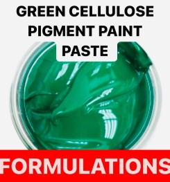 GREEN CELLULOSE PIGMENT PAINT PASTE FORMULATIONS AND PRODUCTION PROCESS