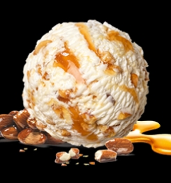 ALMOND AND HONEY ICE CREAMS ( FACTORY - MADE ) FORMULATIONS AND PRODUCTION PROCESS