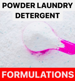 POWDER LAUNDRY DETERGENT FORMULATIONS AND PRODUCTION PROCESS