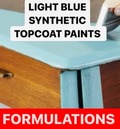LIGHT BLUE SYNTHETIC TOPCOAT PAINTS FORMULATIONS AND PRODUCTION PROCESS