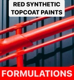 RED SYNTHETIC TOPCOAT PAINTS FORMULATIONS AND PRODUCTION PROCESS