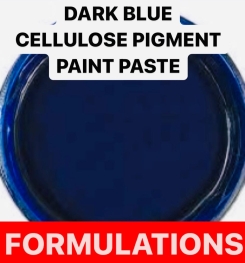 DARK BLUE  CELLULOSE PIGMENT PAINT PASTE FORMULATIONS AND PRODUCTION PROCESS