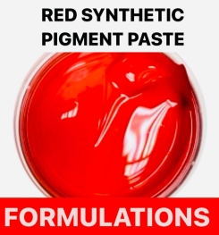 RED SYNTHETIC PIGMENT PASTE FORMULATIONS AND PRODUCTION PROCESS