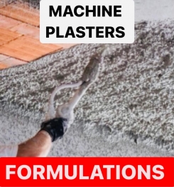 MACHINE PLASTERS FORMULATIONS AND PRODUCTION PROCESS