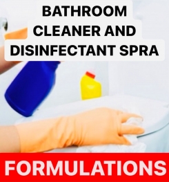 BATHROOM CLEANER AND DISINFECTANT SPRAY FORMULATIONS AND PRODUCTION PROCESS