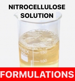 NITROCELLULOSE SOLUTION FORMULATIONS AND PRODUCTION PROCESS
