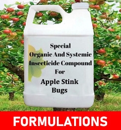 Formulations And Production Process of Organic And Systemic Insecticide Compound For Apple Stink Bugs