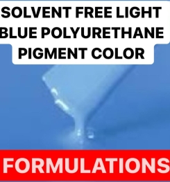 SOLVENT FREE LIGHT BLUE POLYURETHANE PIGMENT COLOR PASTE FORMULATIONS AND PRODUCTION PROCESS