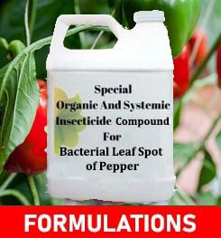 Formulations And Production Process of Organic And Systemic Fungicide Compound For Bacterial Leaf Spot of Pepper