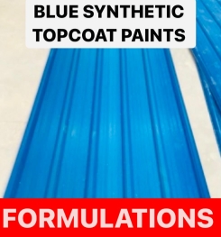 BLUE SYNTHETIC TOPCOAT PAINTS FORMULATIONS AND PRODUCTION PROCESS