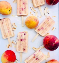 PEACH ICE LOLLIES ( FACTORY - MADE ) FORMULATIONS AND PRODUCTION PROCESS