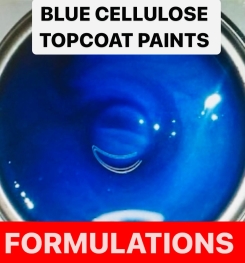 BLUE CELLULOSE TOPCOAT PAINTS FORMULATIONS AND PRODUCTION PROCESS