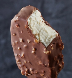 HAZELNUT AND CHOCOLATE ICE CREAM COATING ( FACTORY - MADE ) FORMULATIONS AND PRODUCTION PROCESS