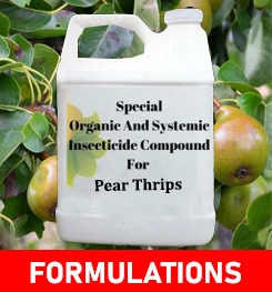 Formulations And Production Process of Organic And Systemic Insecticide Compound For Pear Thrips