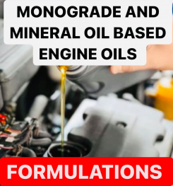 MONOGRADE AND MINERAL OIL BASED ENGINE OILS FORMULATIONS AND PRODUCTION PROCESS