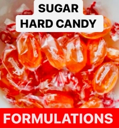 SUGAR HARD CANDY FORMULATIONS AND PRODUCTION PROCESS
