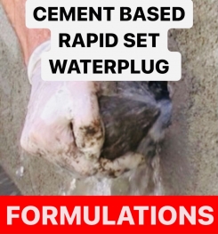 CEMENT BASED RAPID SET WATERPLUG FORMULATIONS AND PRODUCTION PROCESS