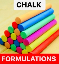 CHALK FORMULATIONS AND PRODUCTION PROCESS