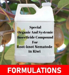 Formulations And Production Process of Organic And Systemic Insecticide Compound For Root-knot Nematode in Kiwi