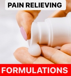 PAIN RELIEVING PRODUCTS FORMULATIONS AND PRODUCTION PROCESS