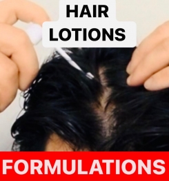 HAIR LOTIONS FORMULATIONS AND PRODUCTION PROCESS
