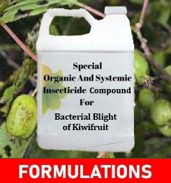 Formulations And Production Process of Organic And Systemic Fungicide Compound For Bacterial Blight of Kiwifruit