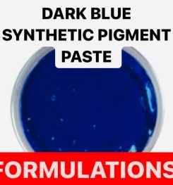 DARK BLUE SYNTHETIC PIGMENT PASTE FORMULATIONS AND PRODUCTION PROCESS
