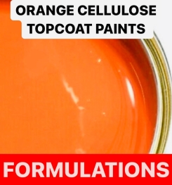 ORANGE CELLULOSE TOPCOAT PAINTS FORMULATIONS AND PRODUCTION PROCESS