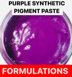 PURPLE SYNTHETIC PIGMENT PASTE FORMULATIONS AND PRODUCTION PROCESS