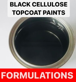 BLACK CELLULOSE TOPCOAT PAINTS FORMULATIONS AND PRODUCTION PROCESS