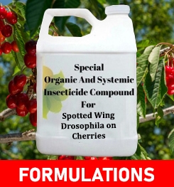 Formulations And Production Process of Organic And Systemic Insecticide Compound For Spotted Wing Drosophila on Cherries